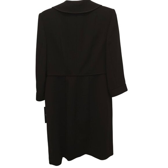 Anne Klein Black 2 Piece Suit Size 6 Coat & Skirt Fully Lined New with Tags - Picture 2 of 16